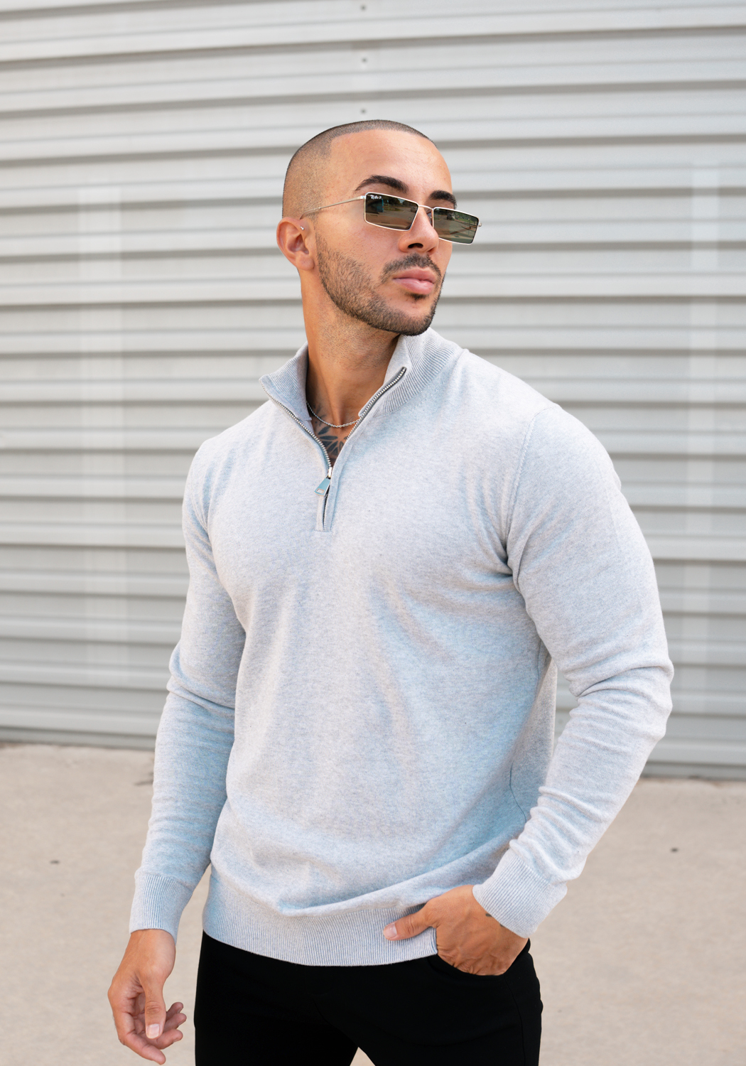 halfzip grey victor 1