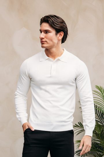 Cotton District CUBAN POLO WHITE