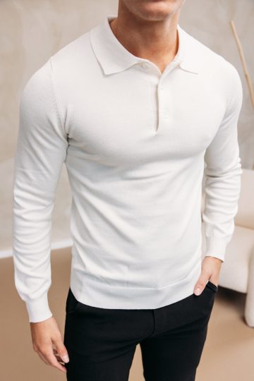 Cotton District CUBAN POLO WHITE