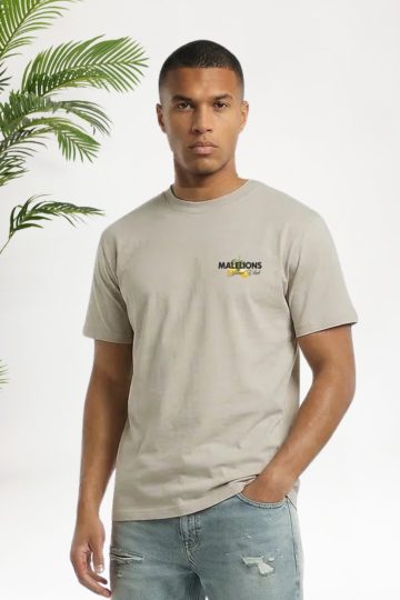 Cotton District MALELIONS DI CAPRI T-SHIRT T-Shirts LIGHT TAUPE